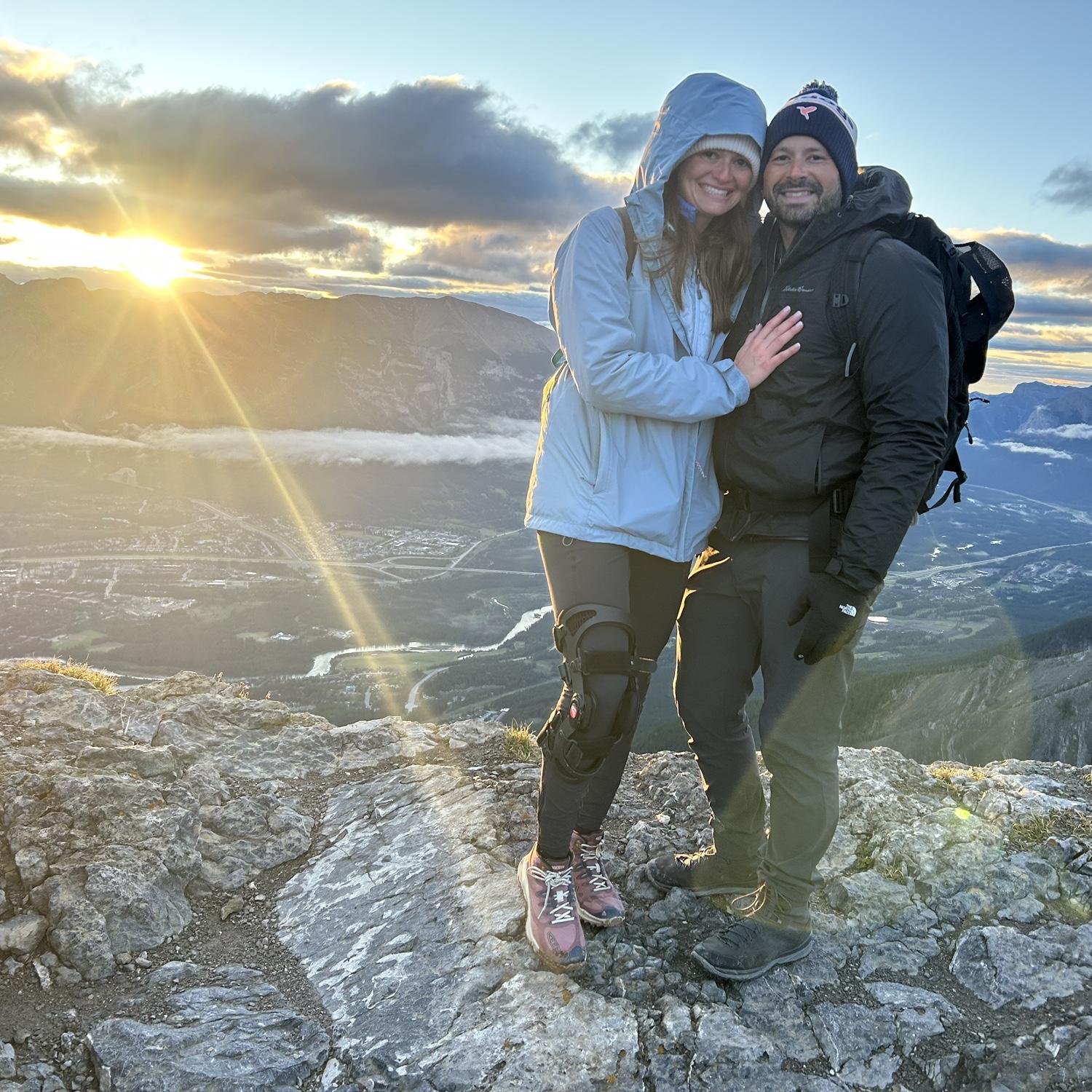 Sunrise Hike to Ha Ling Peak in Canmore, Alberta in the Canadian Rockies