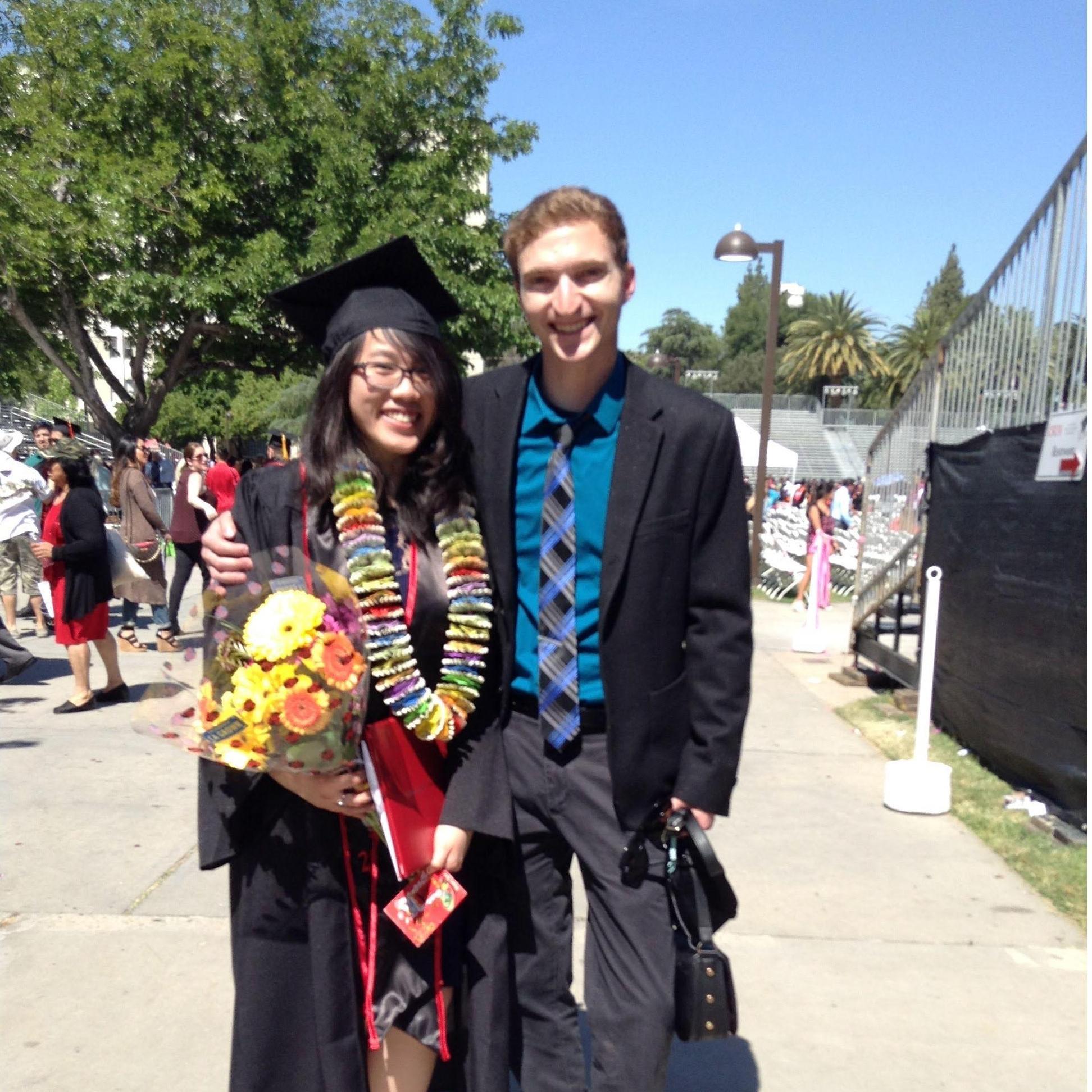 May 2017: Leslie's college graduation