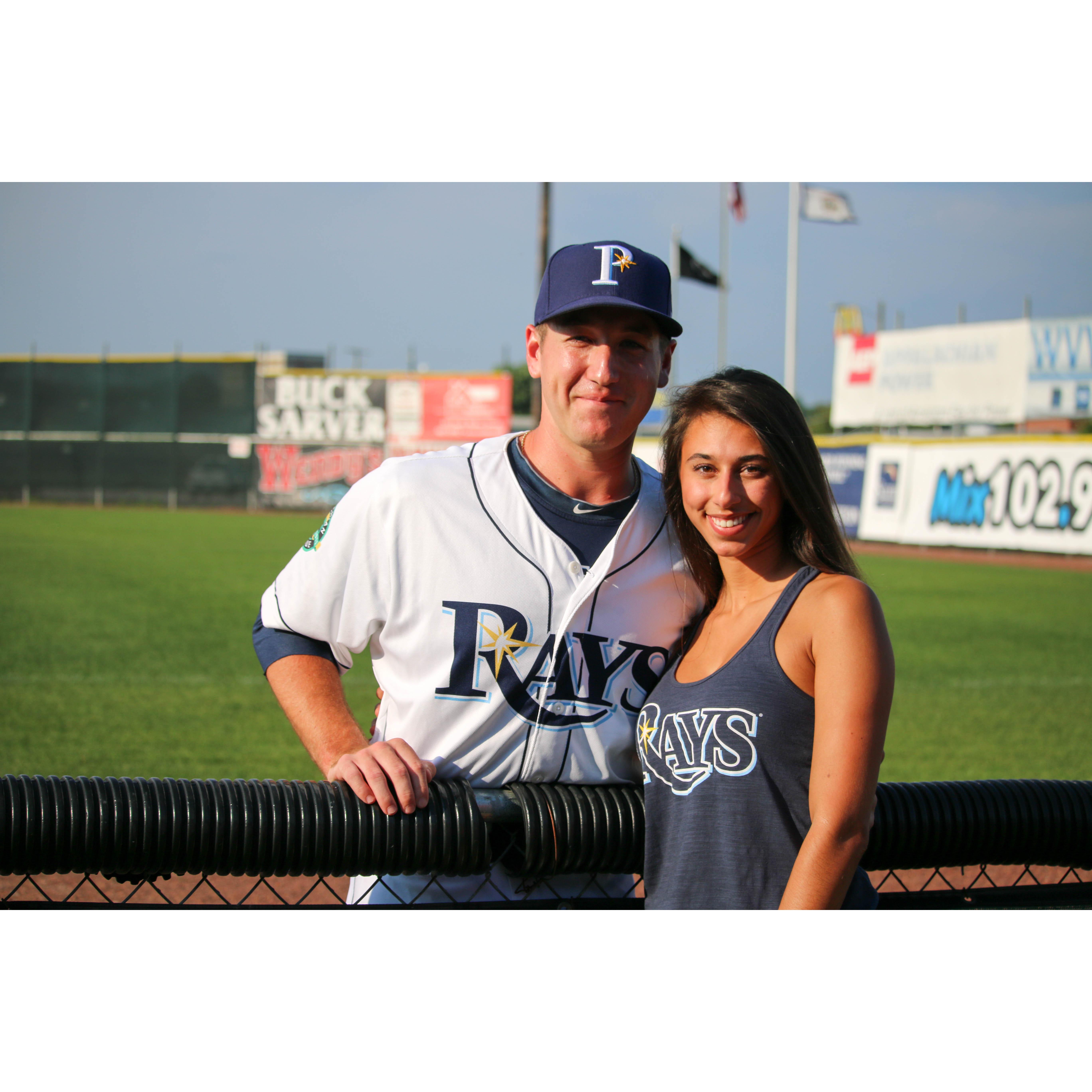 When Tyler played for the Princeton Rays.