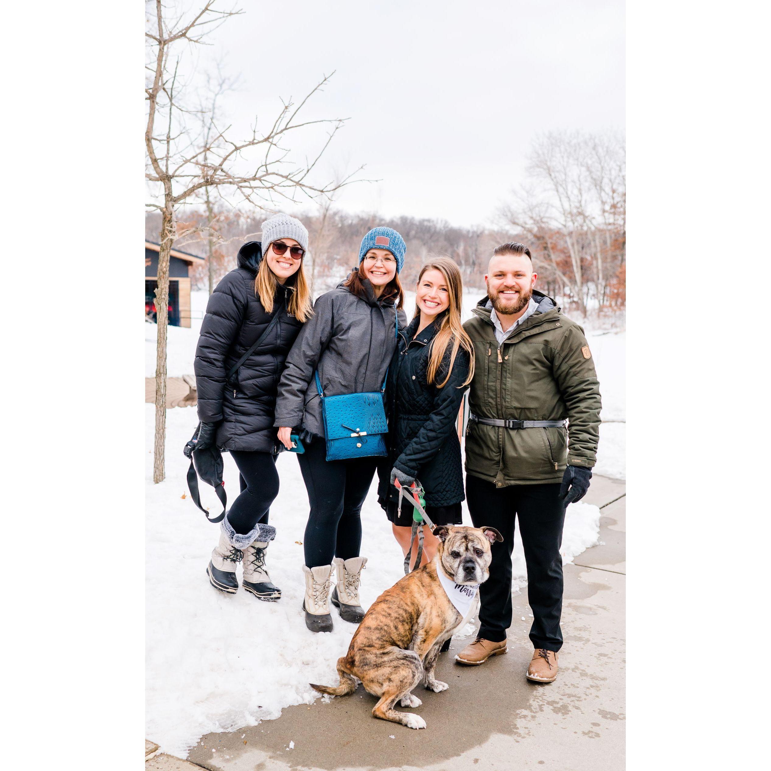 Cali's aunties helped reign her in when she wasn't in front of the camera :)