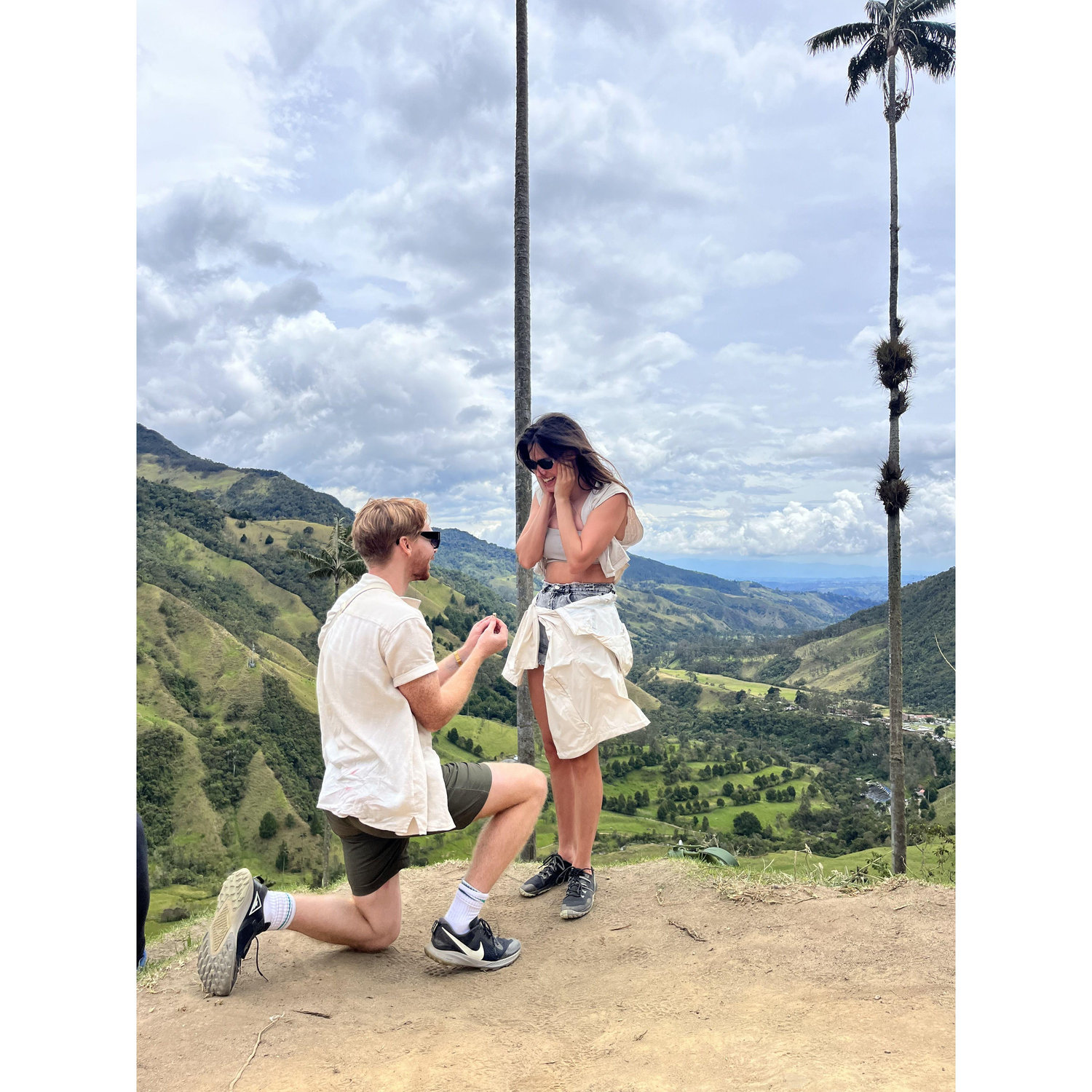 Ian "popping the question" | August 7, 2023 | Valle de Cocora, Colombia