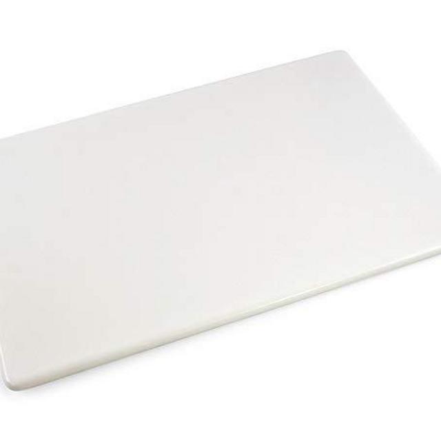 Commercial Plastic Cutting Board, NSF - 18 x 12 x 0.5 inch (White)