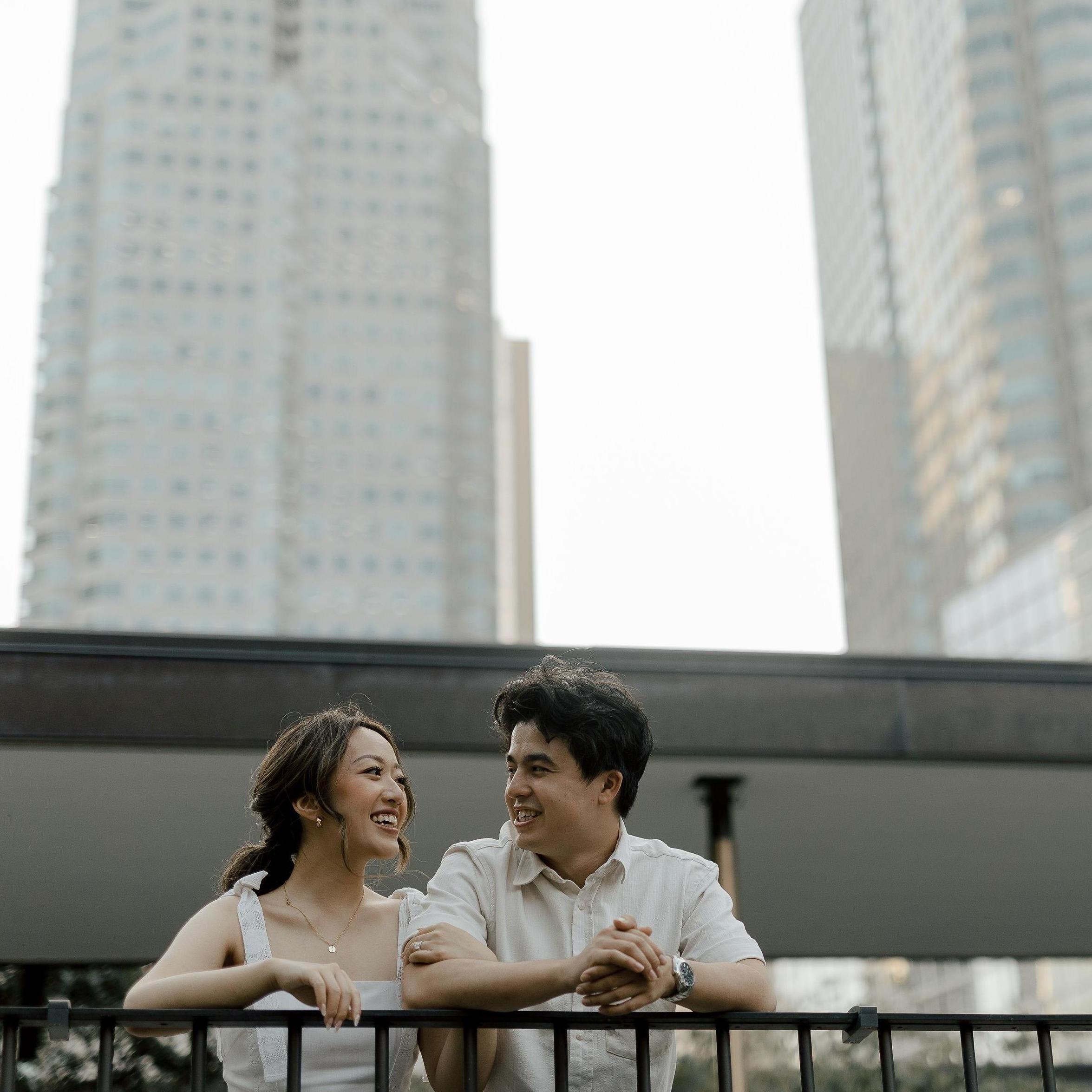 Summer engagement shoot in downtown Toronto!
