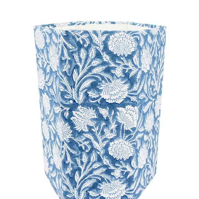 Block Print Waste Basket