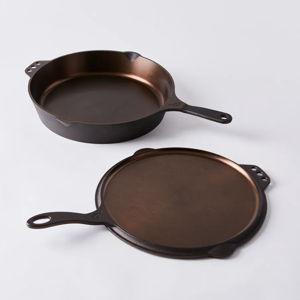 Smithey Cast Iron 2-in-1 Flat-Top Griddle & Skillet, 10" or 12"