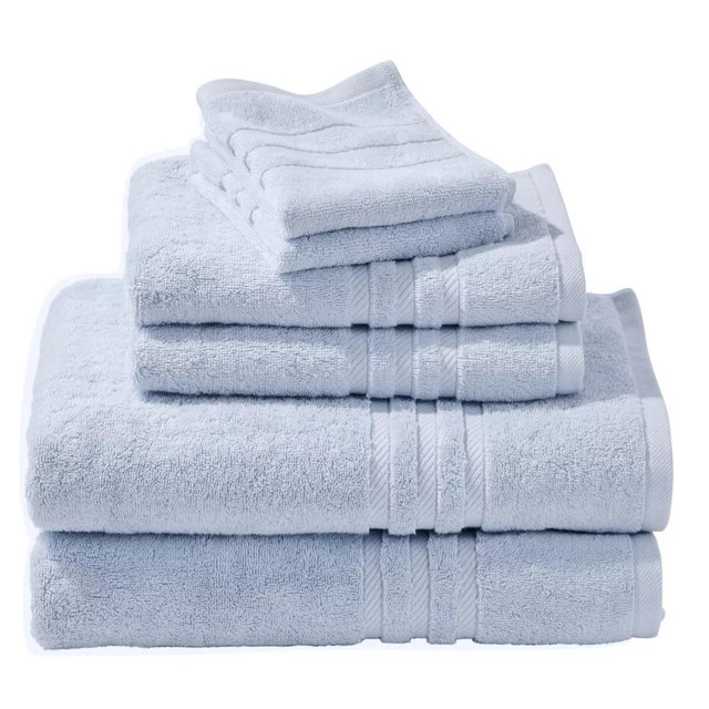 Bean's Organic Cotton Towel Set in Seaside Blue
