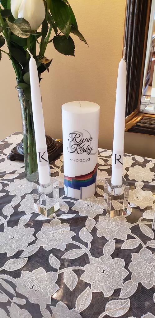 Our wedding candles