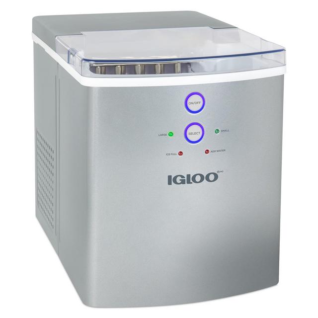 Igloo IGLICEB33SL 33 Lb Ice Maker, Silver