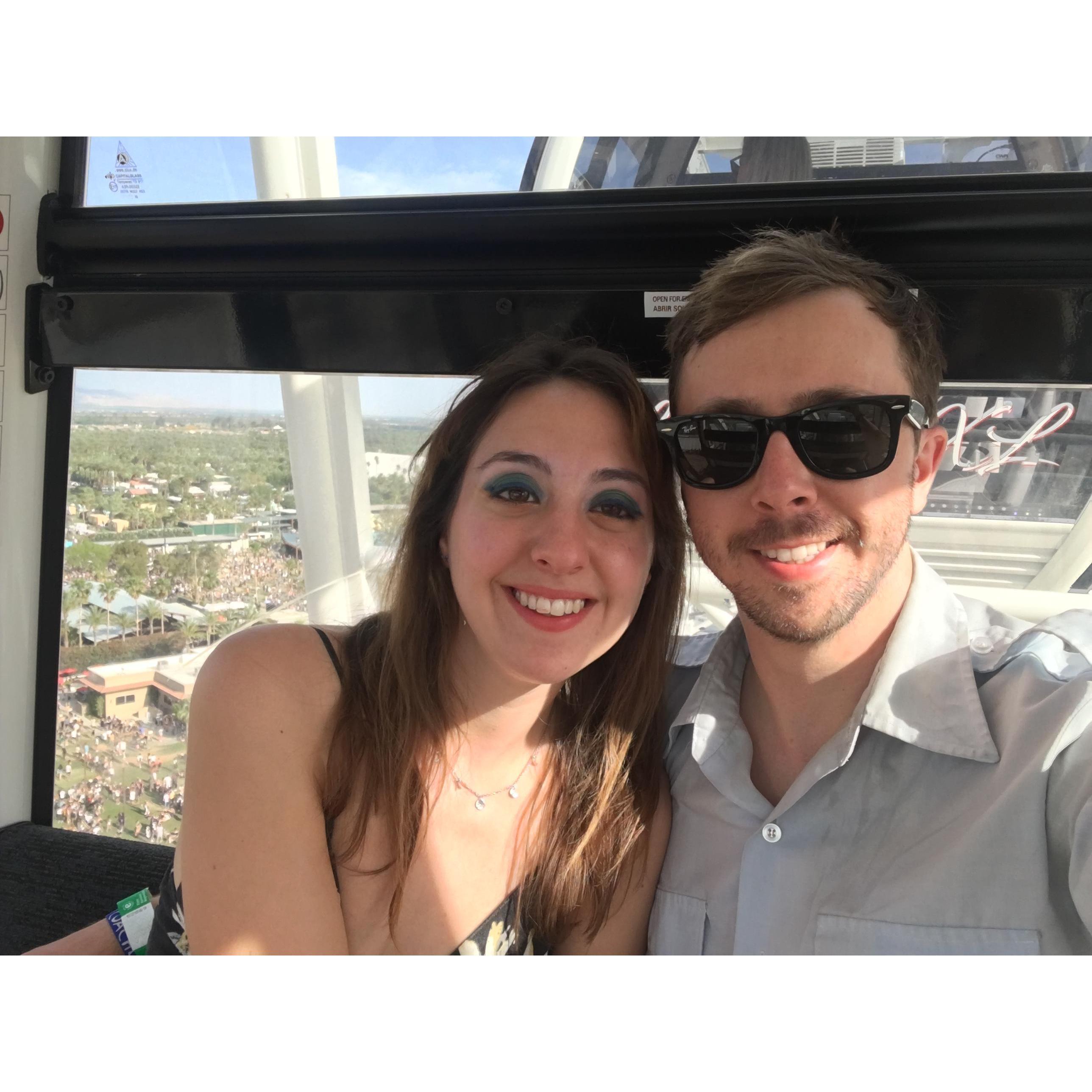 On the Coachella Ferris wheel, 2018