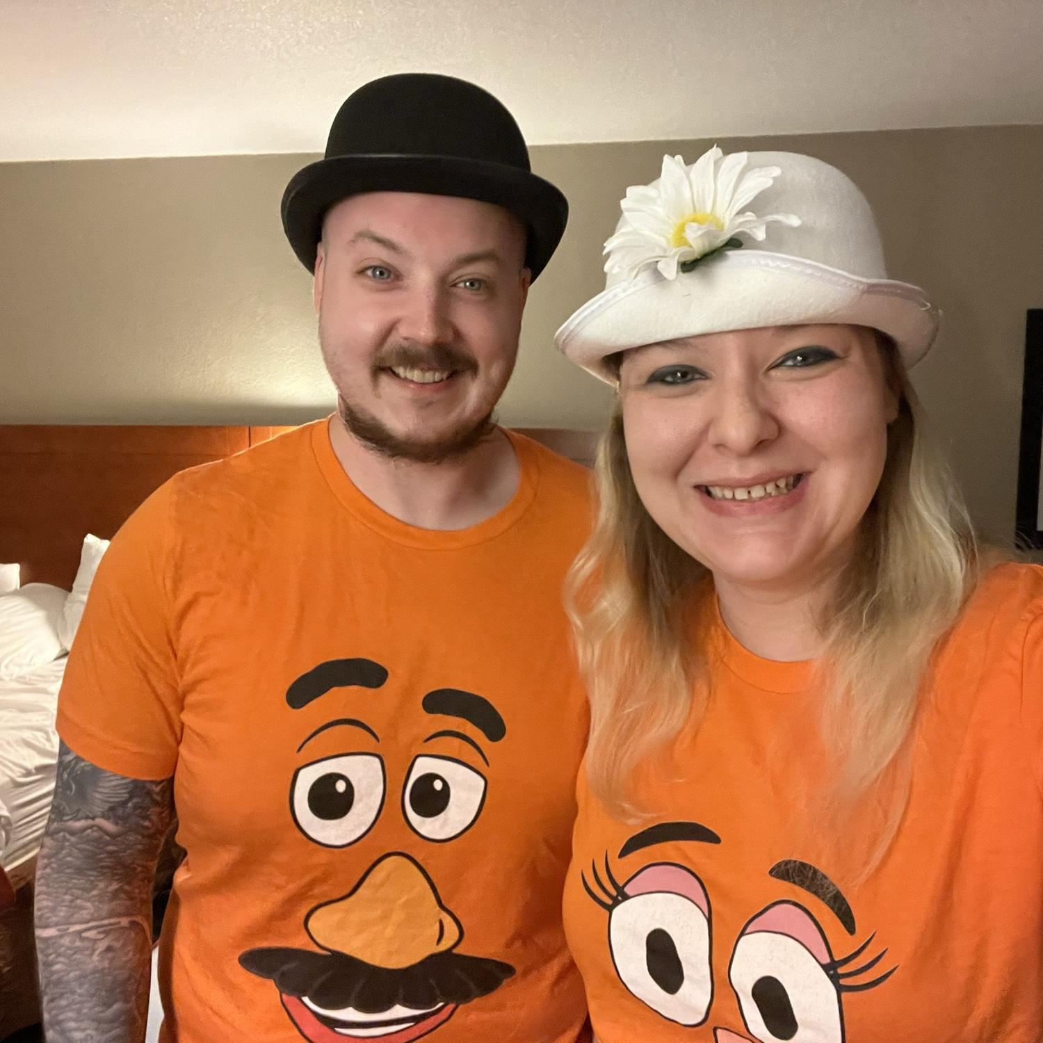 The Potato Heads dressed up for Mickey's Not So Scary Halloween Party!
