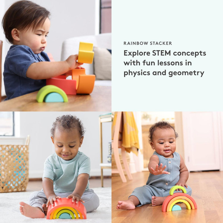 Lovevery, Montessori Rainbow Stacker | Zola Baby