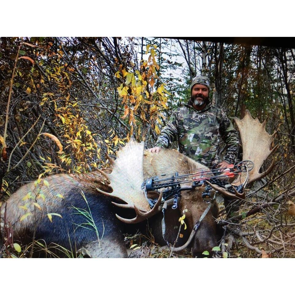 Mark loves bow hunting and this was one of two big Moose he managed to arrow in Alaska!