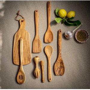 Curated Olive Wood Kitchen Set | Gift Box for the Foodie | Hand Carved from Bethlehem