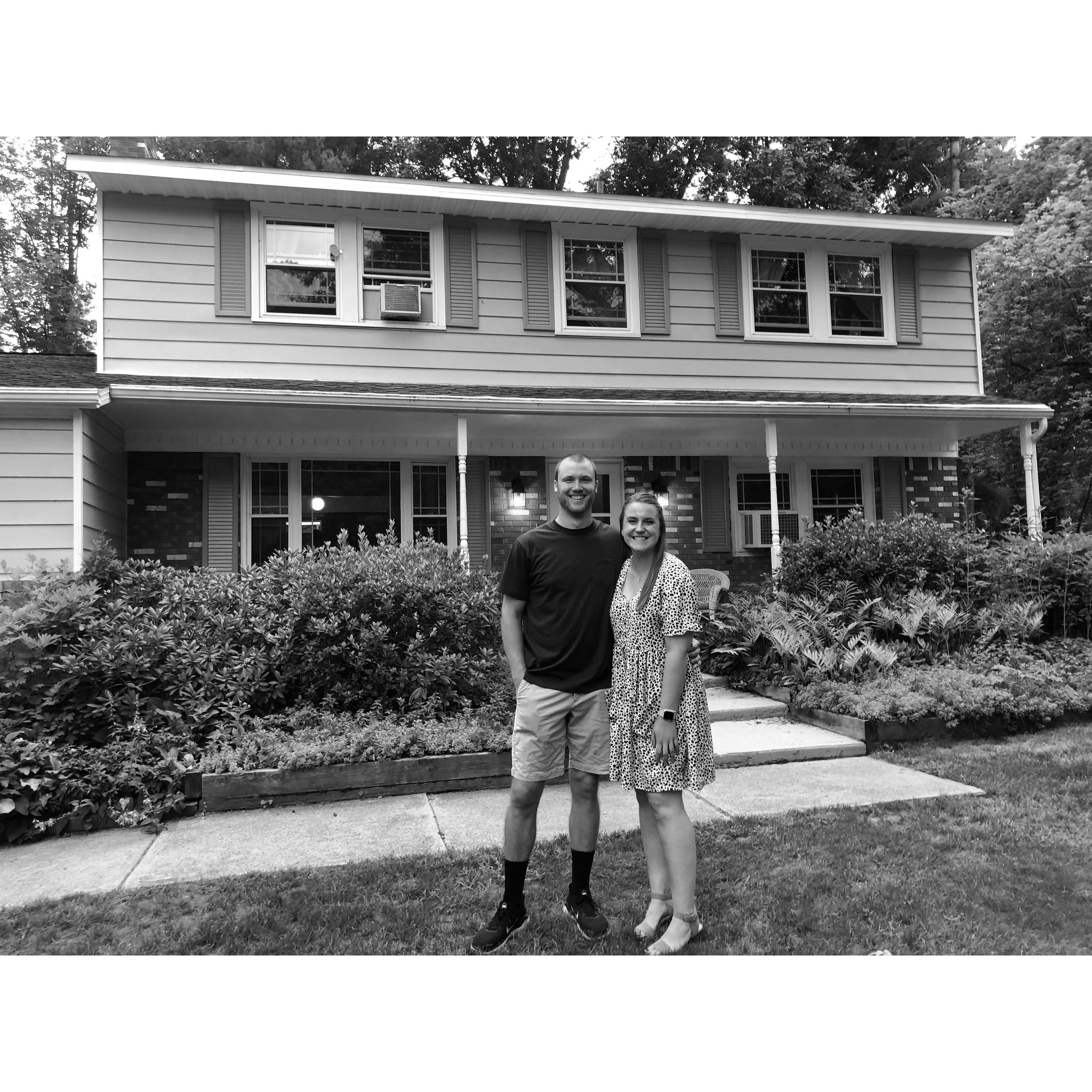 The day we bought our house!