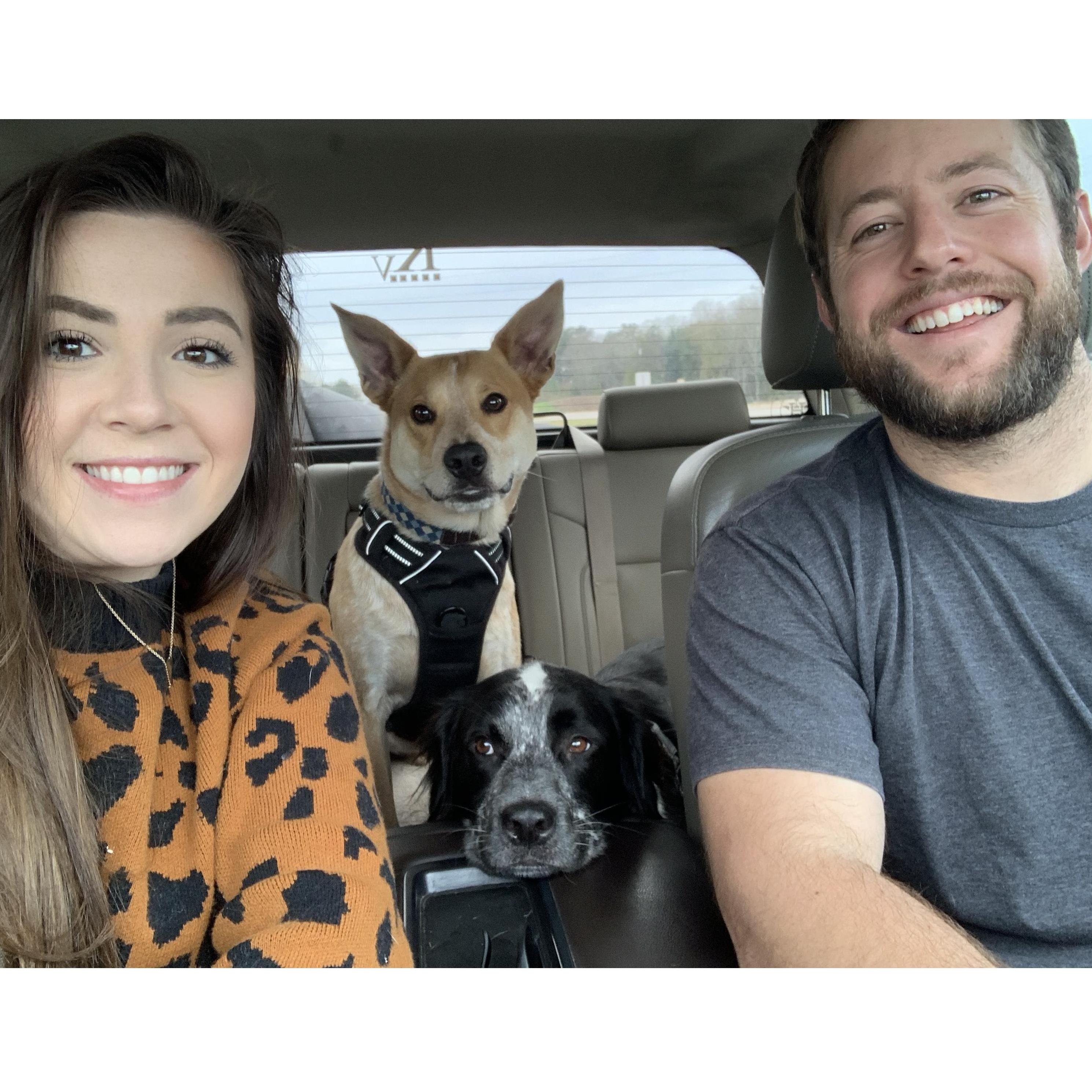 One of our many road trips to St. Francisville, LA to visit Jake's family