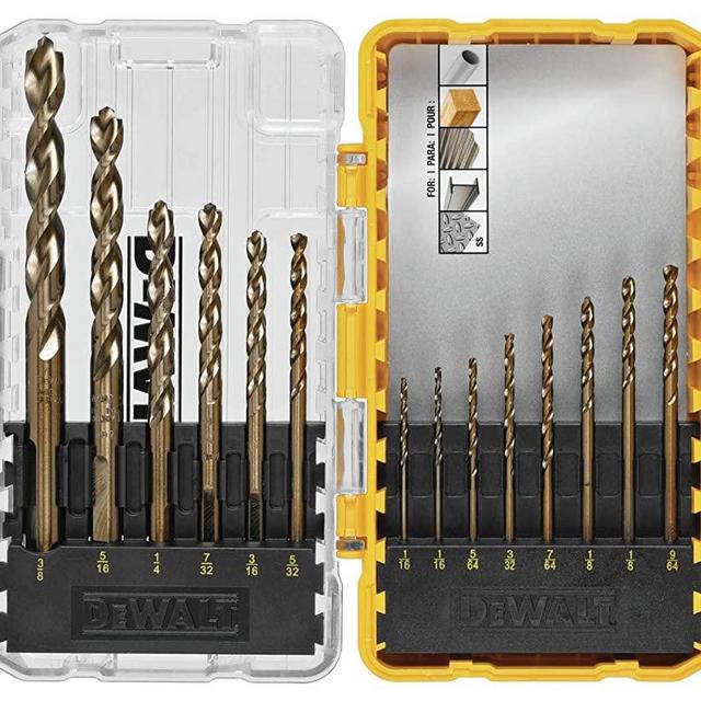 DEWALT Cobalt Drill Bit Set with Pilot Point, 14-Piece (DWA1240)