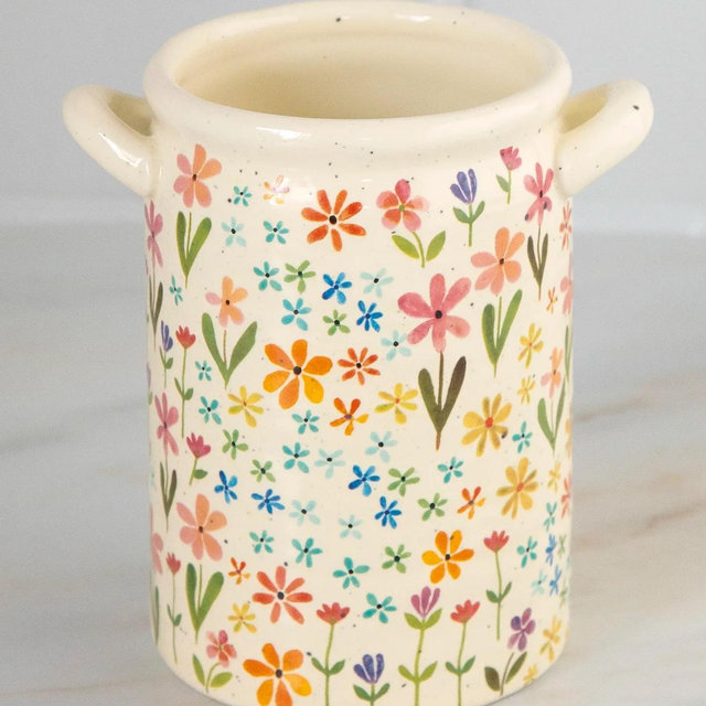 Utensil Crock - Daisies