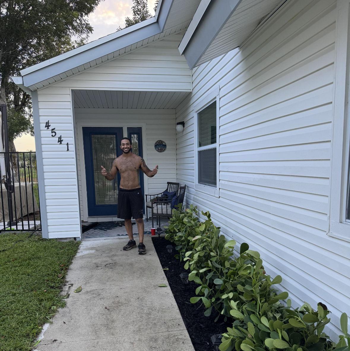 August 25, 2025: Tony officially added the title of gardener to his resume. He is making our home so beautiful