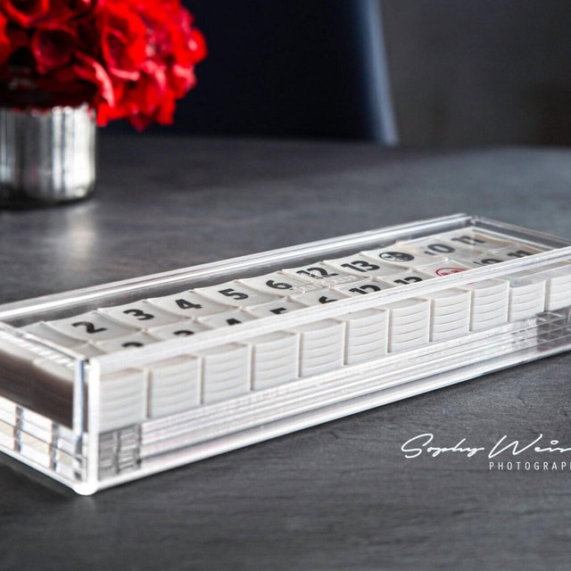Rummikub Set - Acrylic Rummikub - Luxury - Acrylic Board Game - Ornament - Display - Birthday Gift - Chess - Backgammon - Housewarming Gift