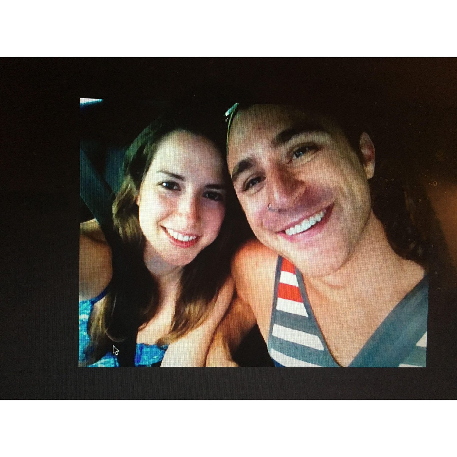 Our first photo together! Emily visiting Josh in Los Angeles in 2014.