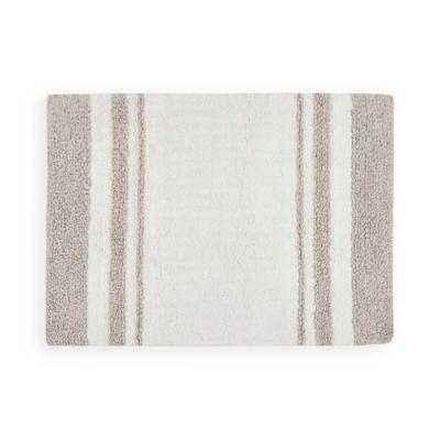 Madison Park Spa Cotton 20-Inch x 30-Inch Reversible Cotton Bath Rug in Taupe