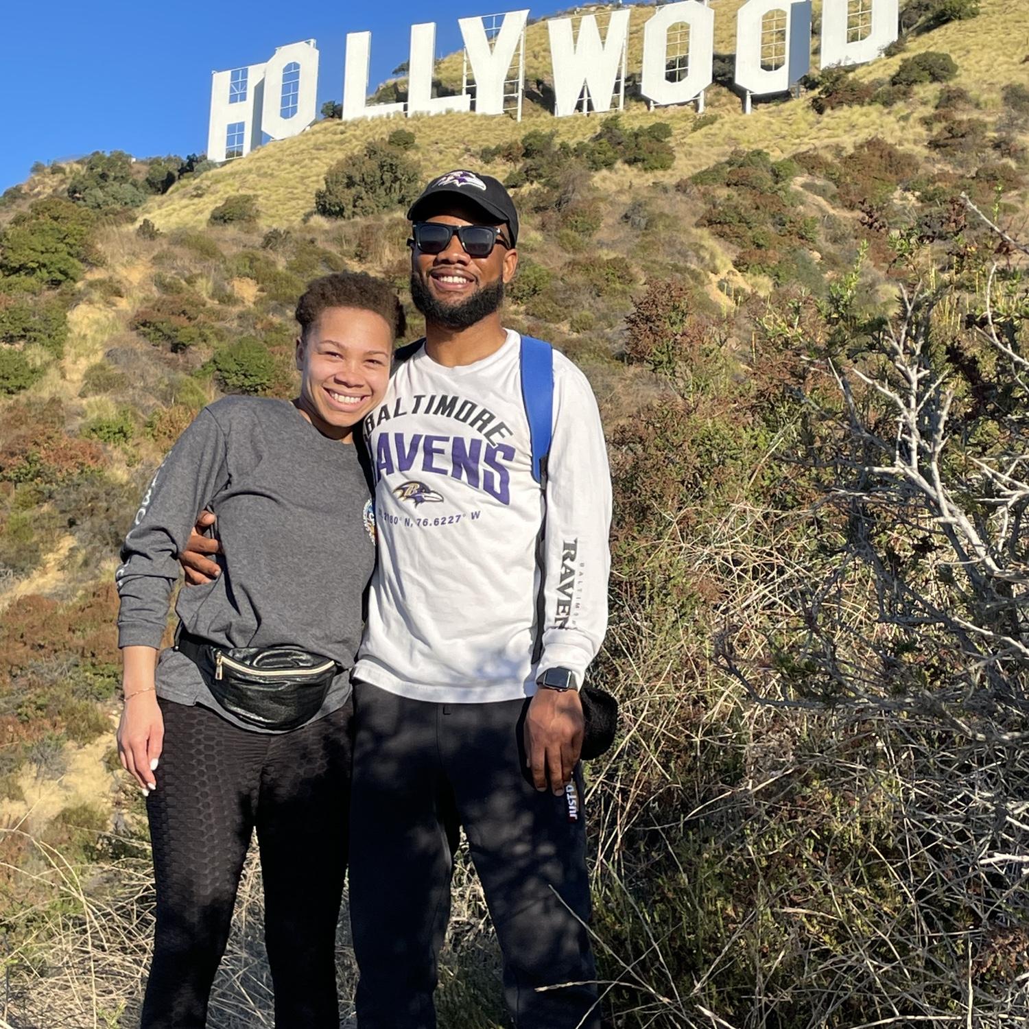 When we made it to the Hollywood sign!