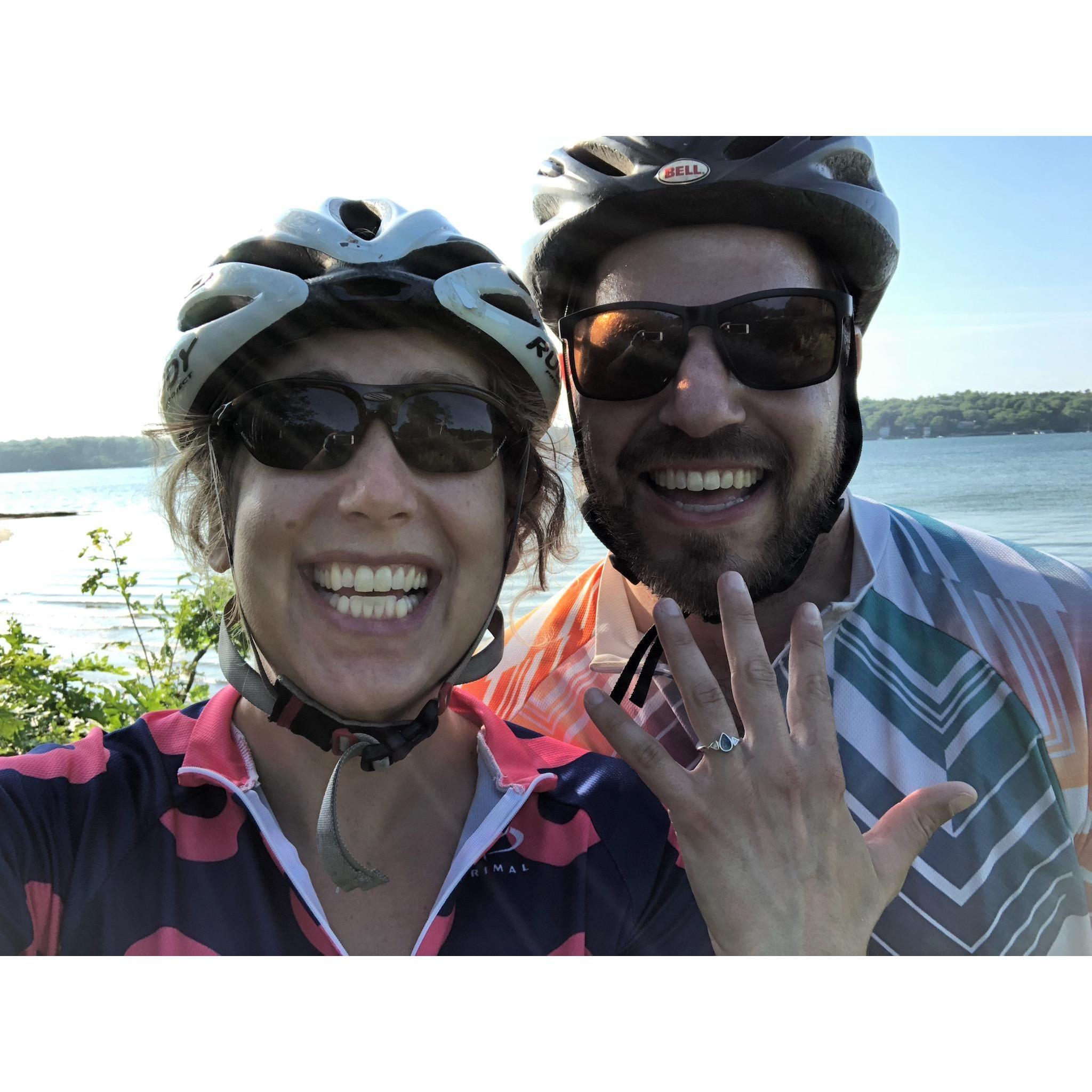 Engagement bike ride!