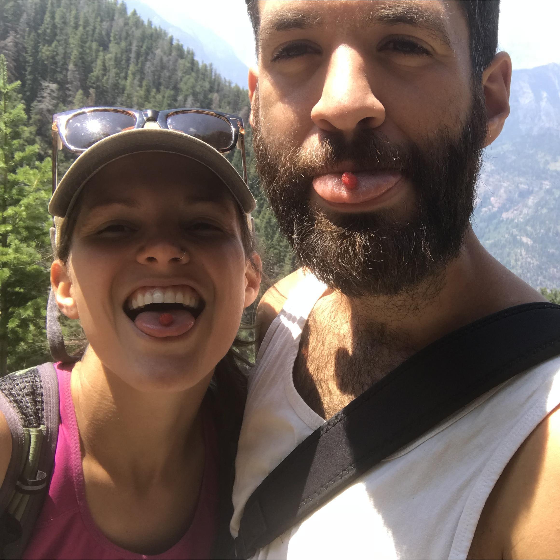 Found raspberries on the top of a mountain in Ouray.