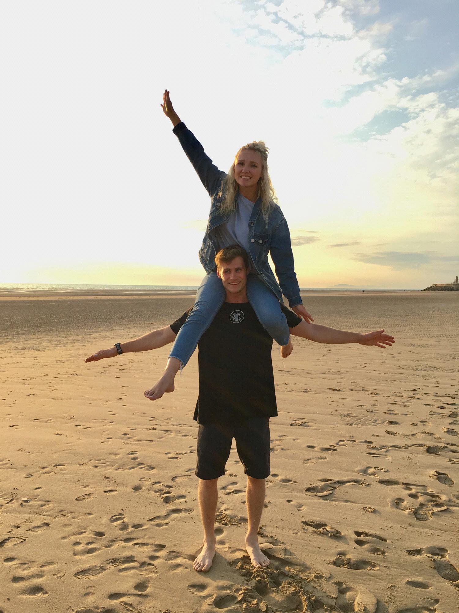 Beach on Lytham front, England
