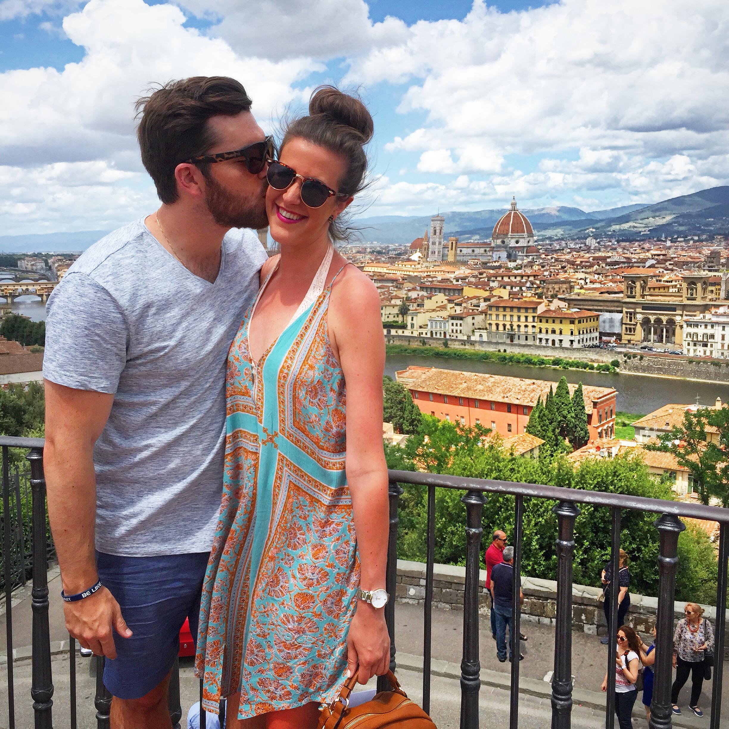 Thomas took Cassie Ann to Florence for their first summer together!