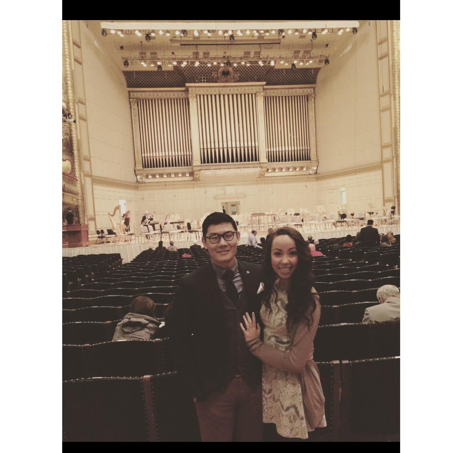 We love classical music! This was our first time at the Boston Symphony Orchestra seeing the famous cellist, Yoyo Ma! Circa 2016