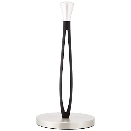 AmazonBasics Easy Tear Stand-up Paper Towel Holder - 13.5 Inches, Black