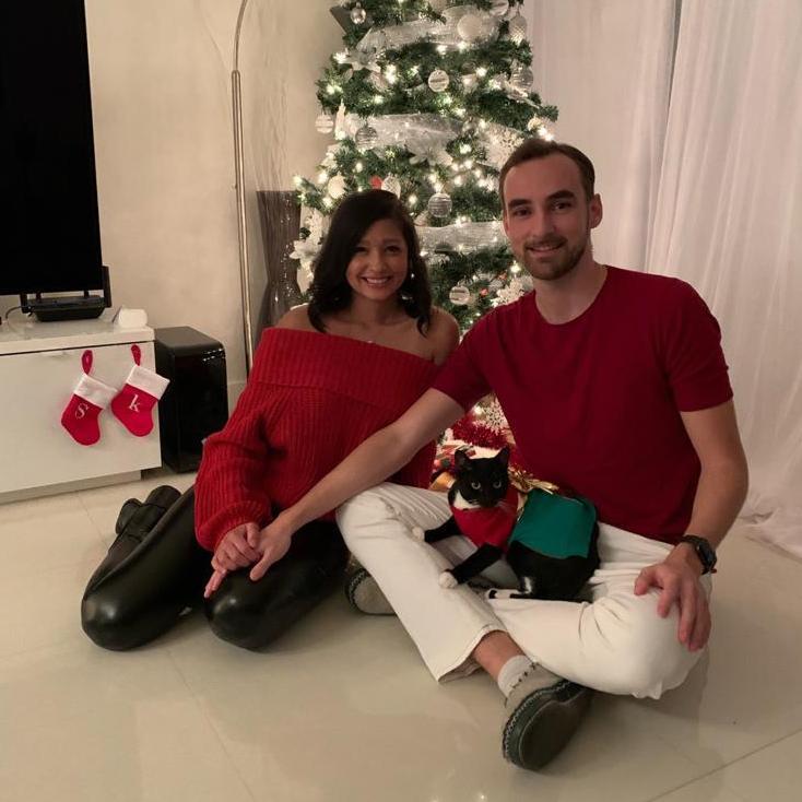Our pandemic Christmas card photo