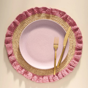 Handwoven Ruffle Placemat