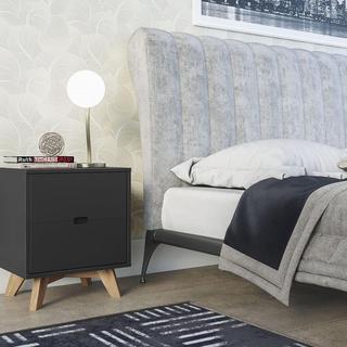 Modern 2-Drawer Glenmore Nightstand