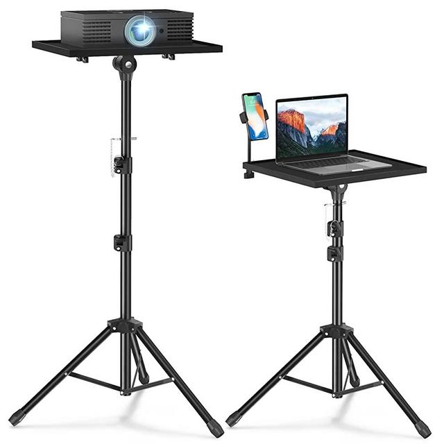 Facilife Projector Stand Tripod,Laptop Floor Stand Adjustable Height 22 to 47 Inches, Multi-Purpose Projector Tripod Stand, Laptop Tripod Stand, Projector Stand for Outdoor Movies
