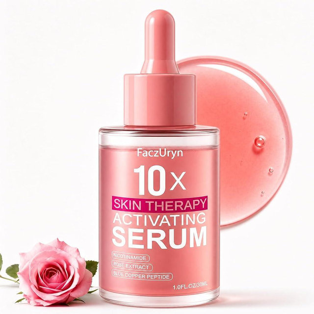 Red Light Therapy Serum, Red Light Therapy Activation Serums Amplify Effects & Reduce Wrinkles with Hydrating, Vitamin E Redlight Serum for Face, Rose Extract Facial Serums for Women, 1.0 FL.OZ