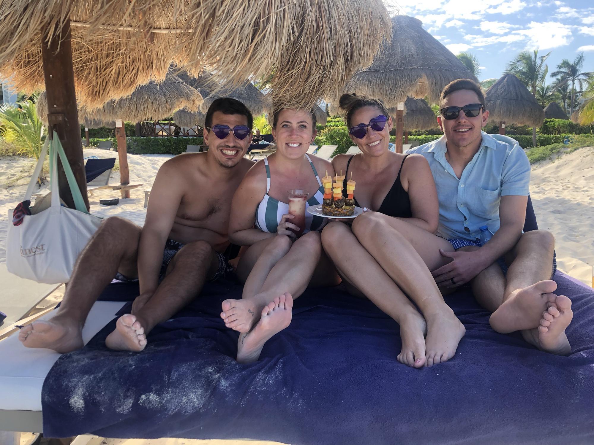 Shamelessly crashing the Tackers’ honeymoon (& we’d do it again, too!). Cancun, Mexico 2021.