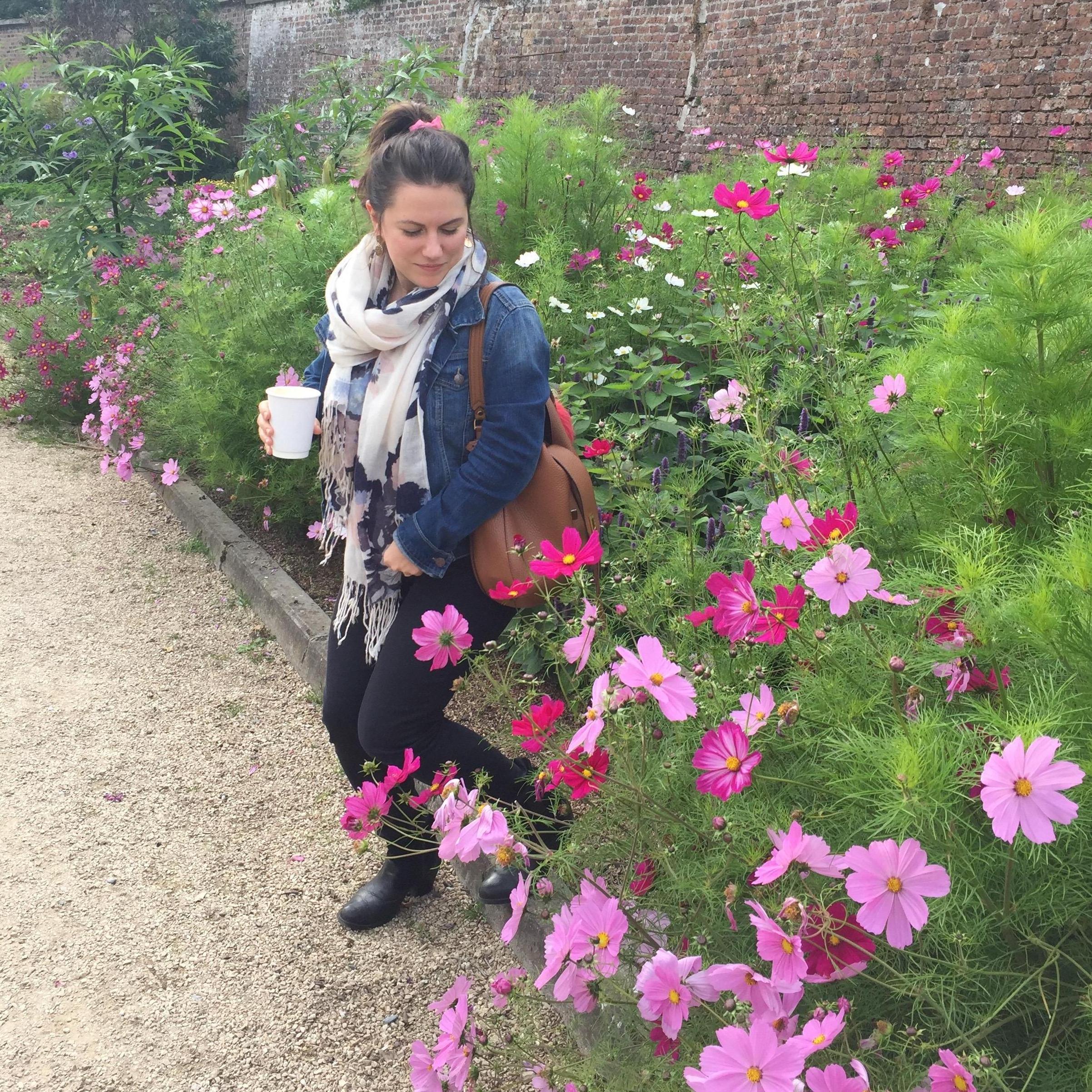 Kate in the Killruddery Gardens when we first visited.