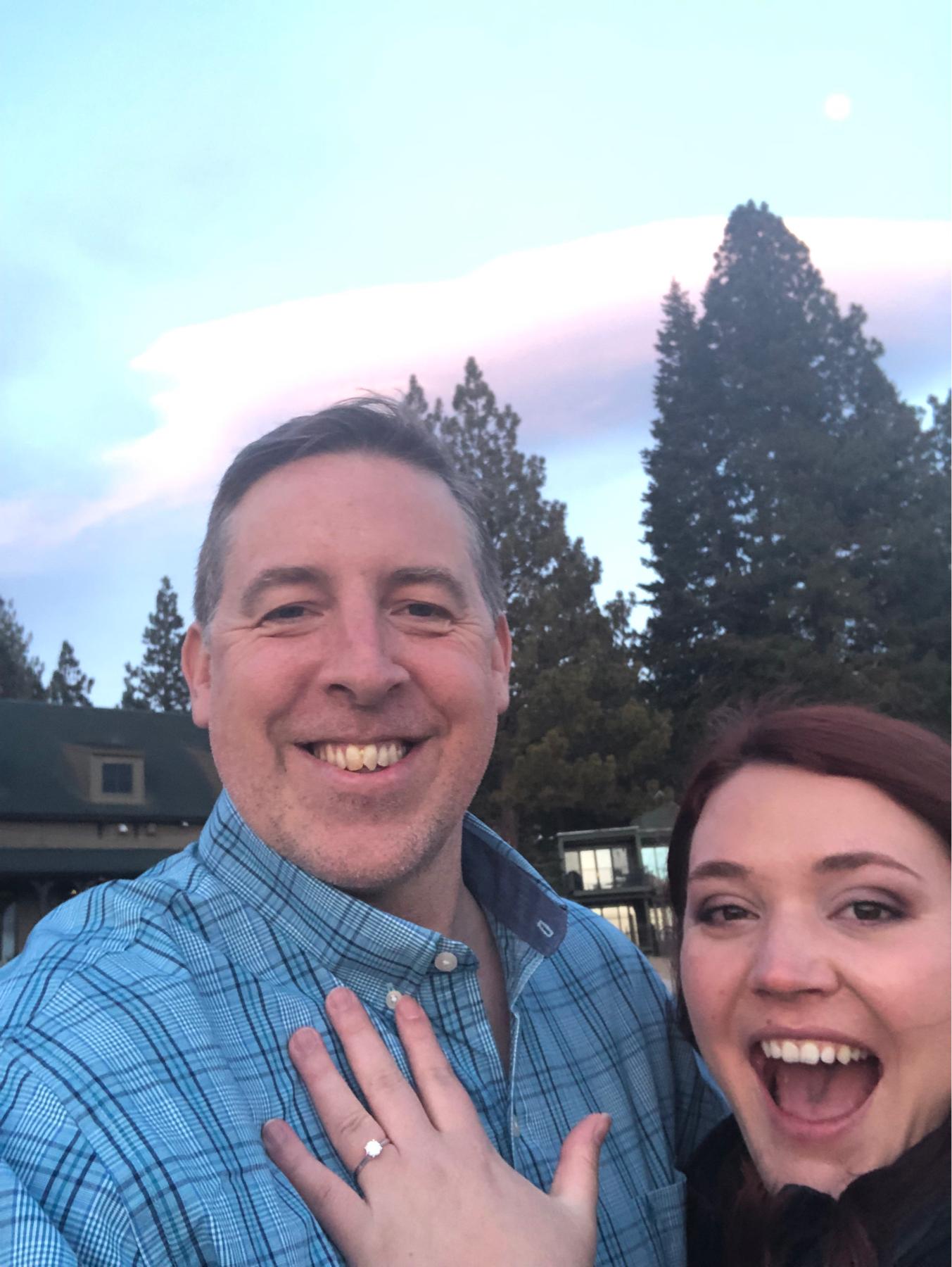 When he finally popped the question