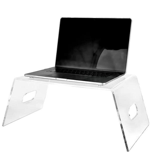 Adir Acrylic Monitor Stand - Clear Laptop Lift Holder, Portable Computer Tray for Desk, Bed, Indoor & Outdoor