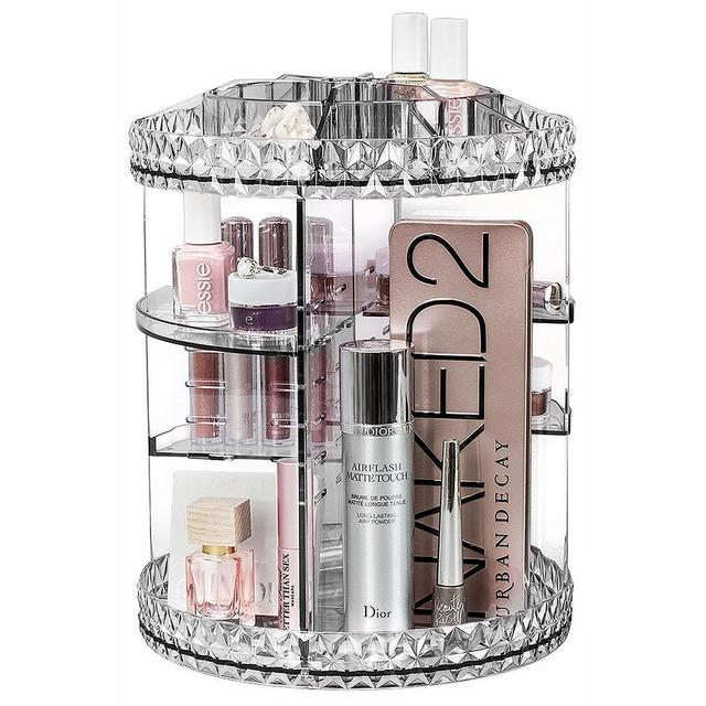 Sorbus Rotating Makeup Organizer - 360 Degree Rotating Adjustable Carousel Storage