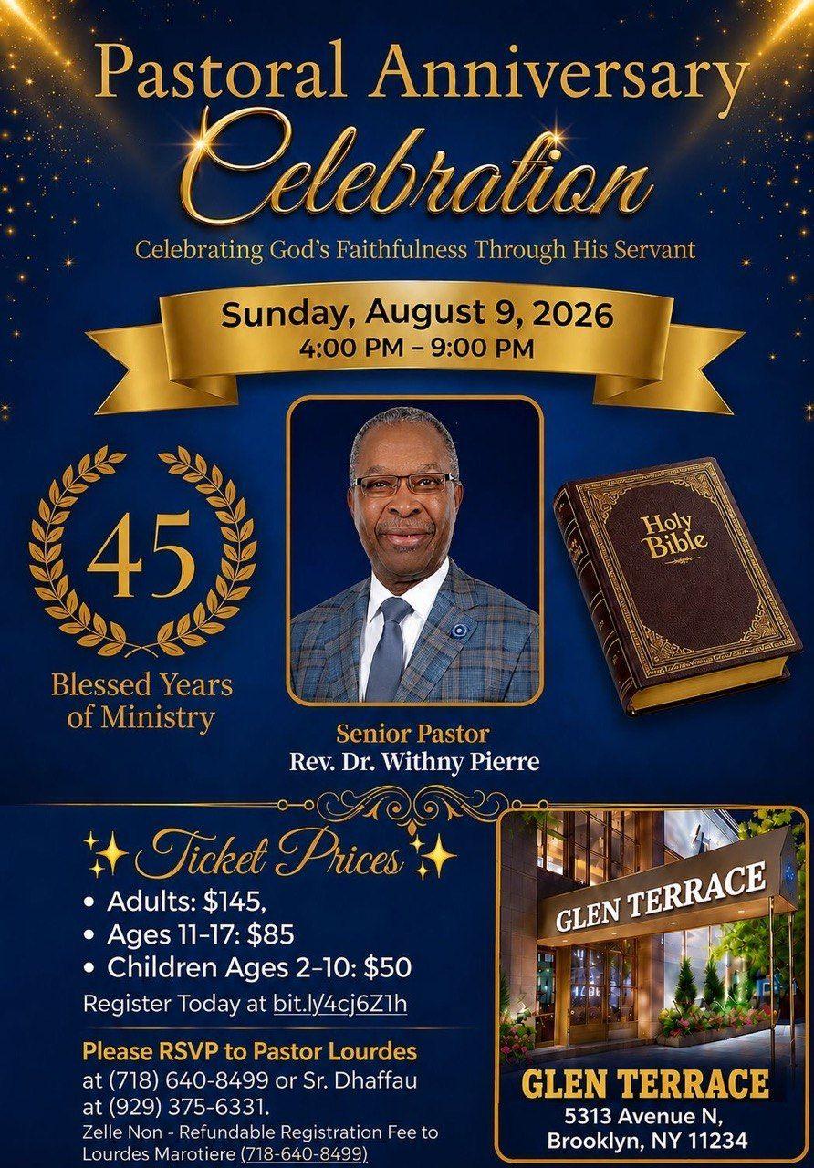 The Wedding Website of His Years of Faithful Service and Rev. Dr. Withny Pierre