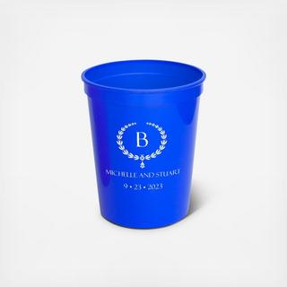 Laurel Wreath 16 Oz. Stadium Cup, Set of 25 - Personalized