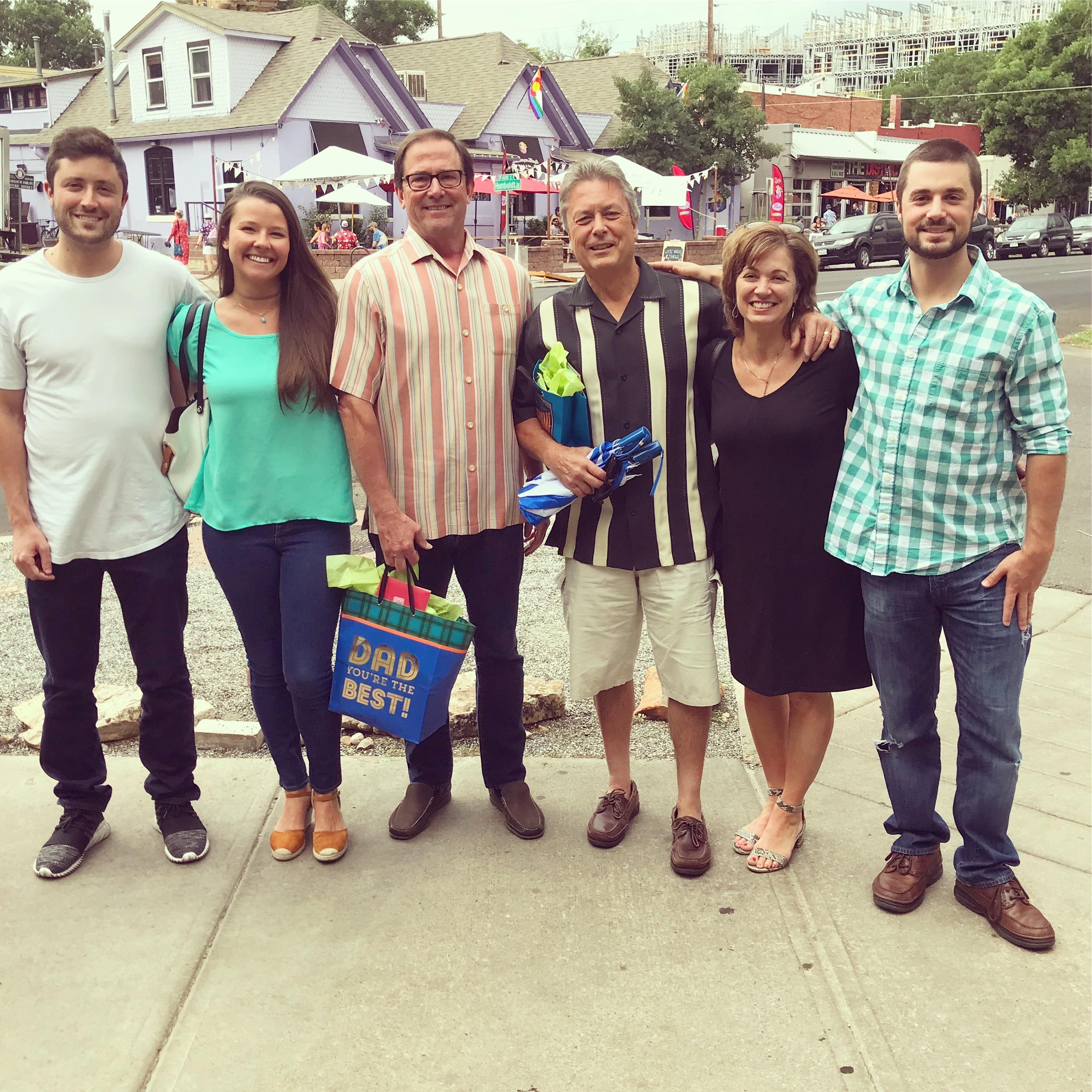 Celebrating Father's Day with our pops!