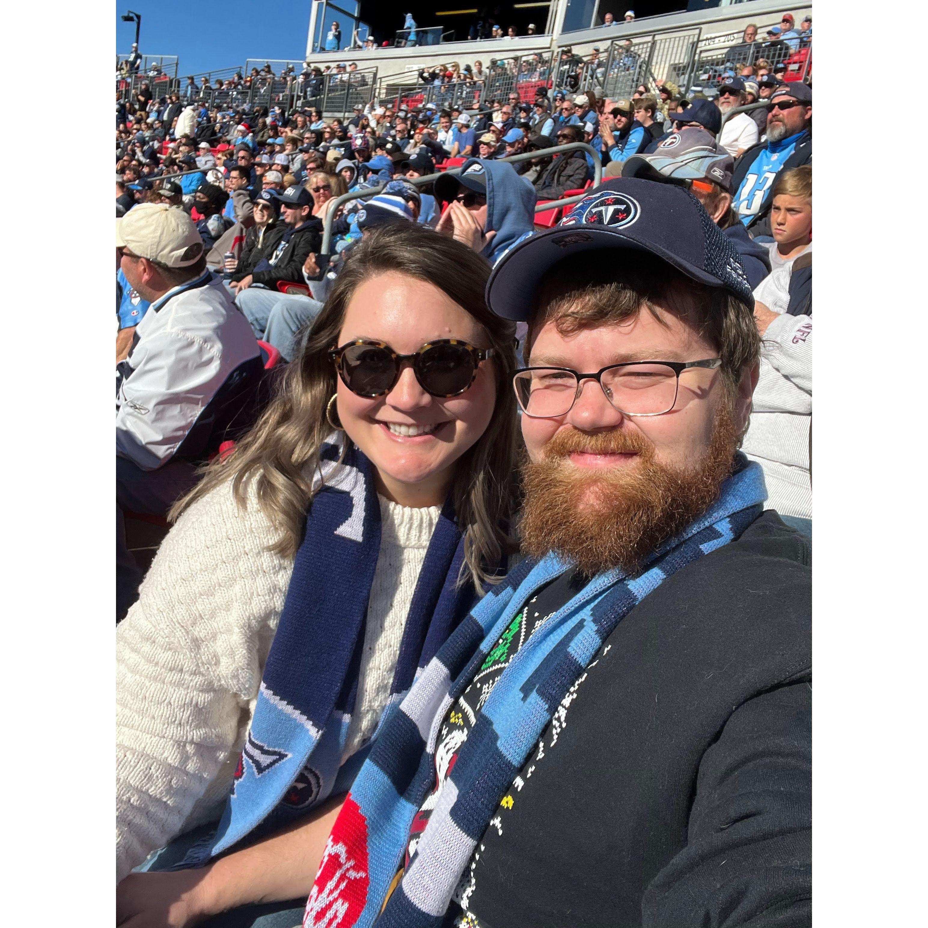 Cheering on the home team; Nashville, TN