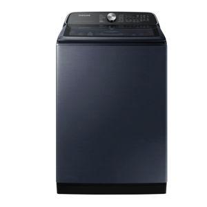 Samsung - 5.4 Cu. Ft. High-Efficiency Smart Top Load Washer with Pet Care Solution - Brushed Navy