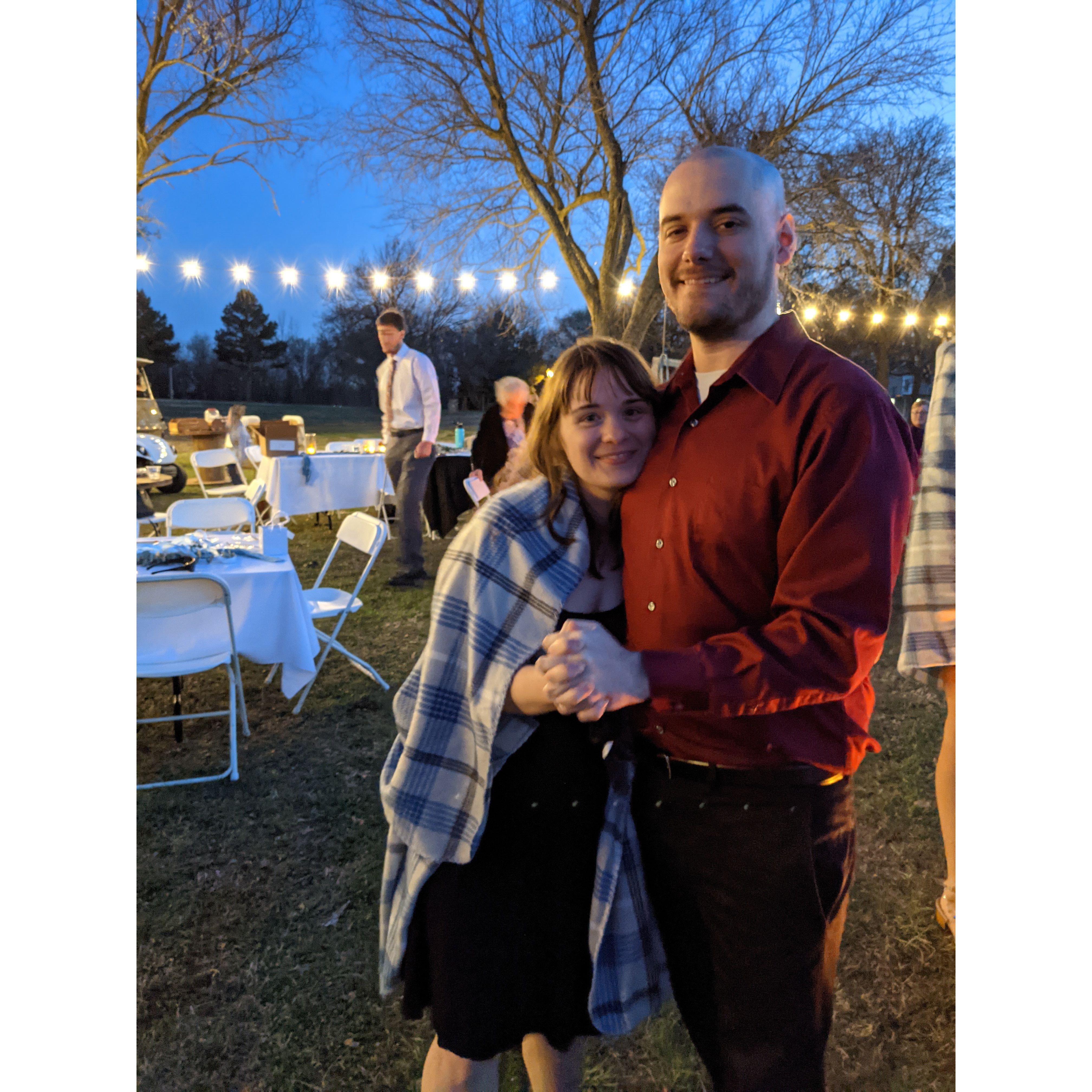 At Anna's Friend's wedding