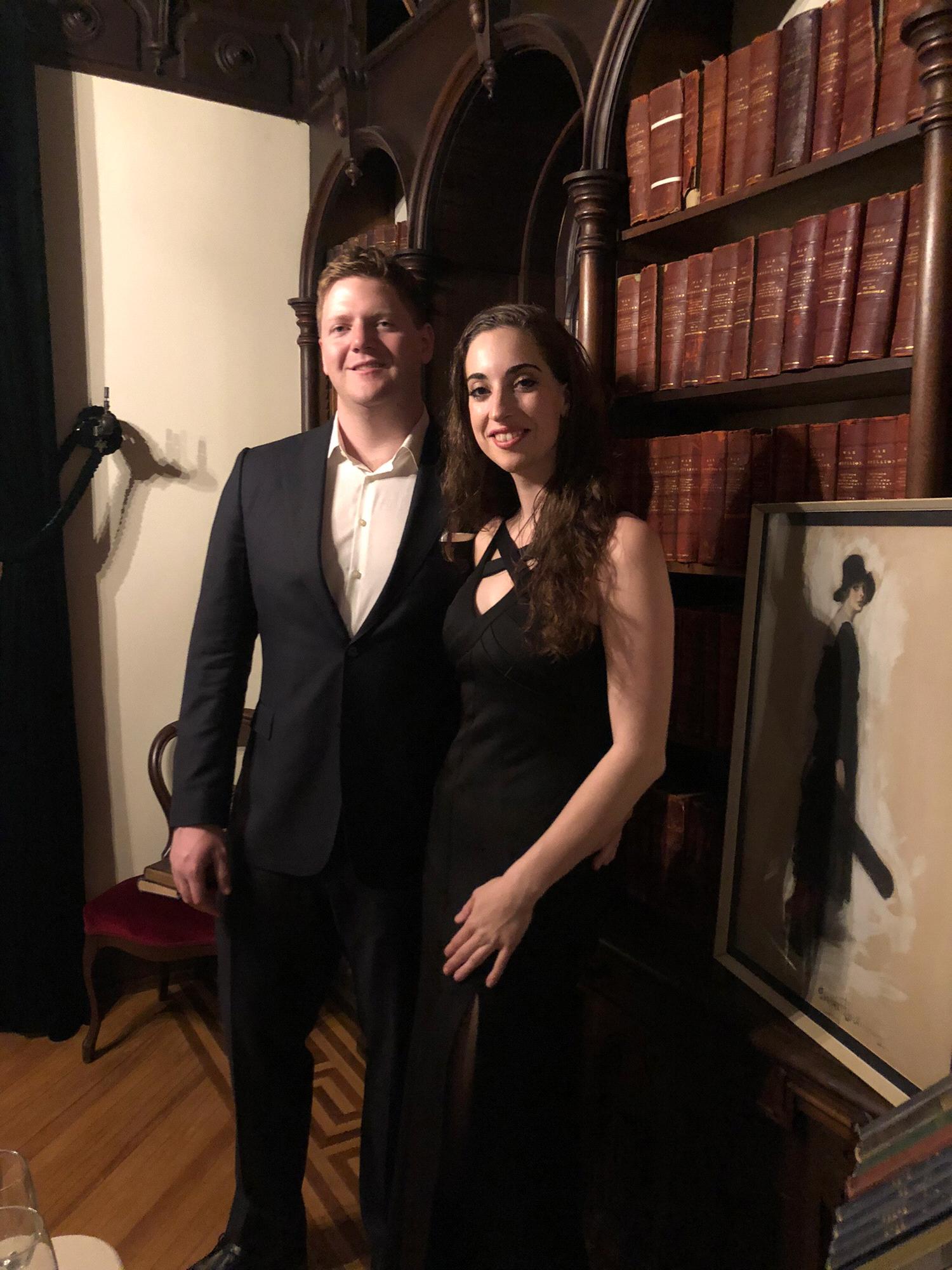 Attending an event together at the Baldwin Reynolds House
