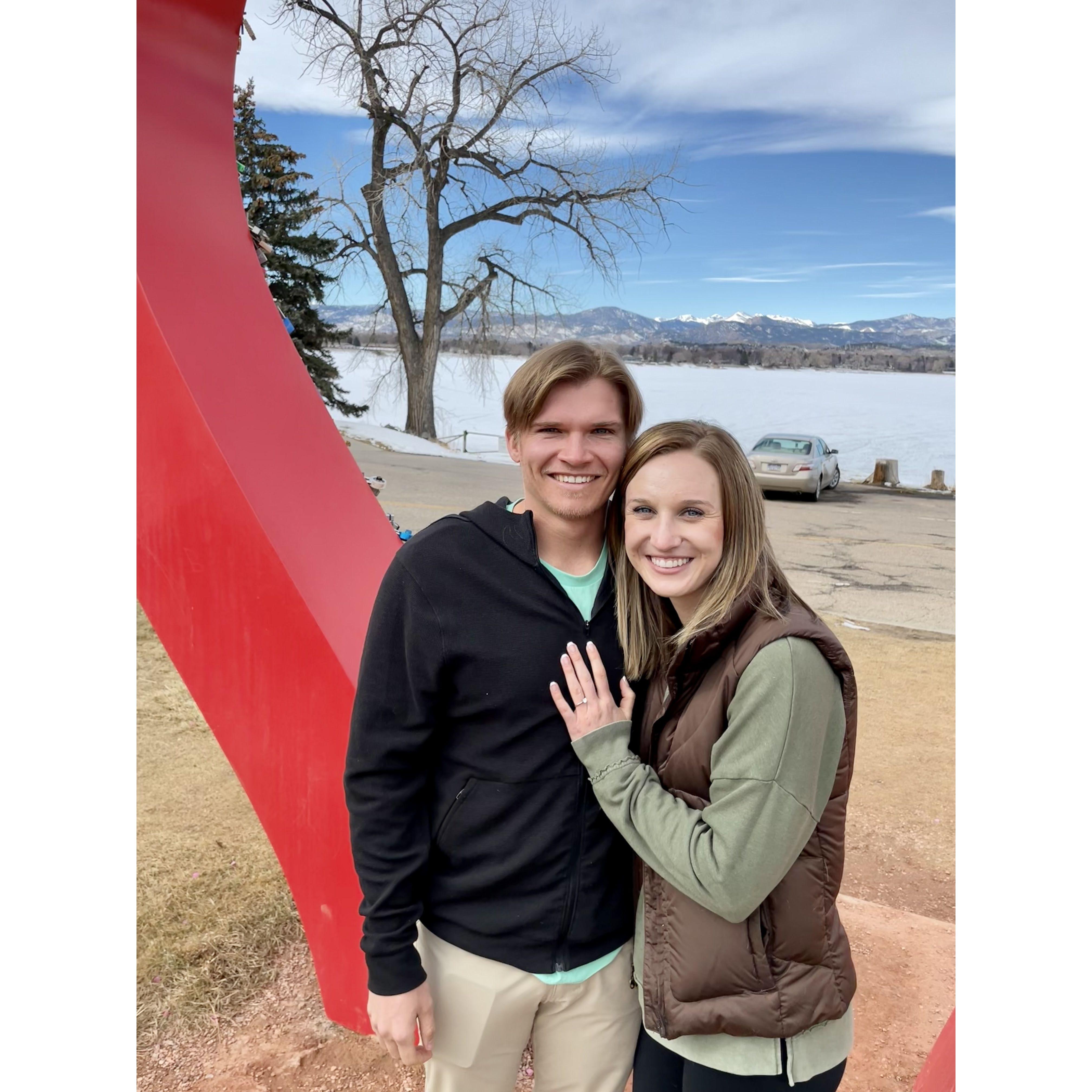Trevor proposed at the Love Lock Heart Arch. He bought us a lock and promised to replace it with a new one once we tied the knot!